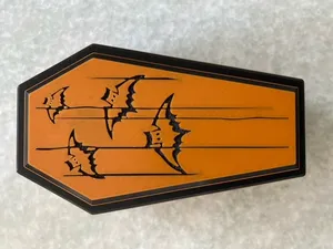 Twist Lock Coffin Topper with Flying Bats