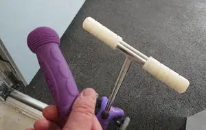Spare part handle grip for micro scooter with insert lock possibility