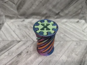 Letter X Spiral Vortex Fidget