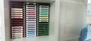 Stempelkissenhalter für Stampin' Up! (IKEA Schrank BILLY mit Glastür) / Ink pad holder for Stampin' Up! (IKEA cabinet BILLY with glass door)