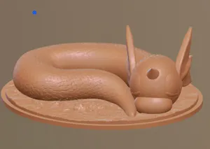 Dratini Sleeping Scuplture