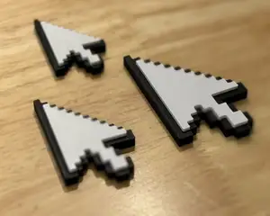 8-Bit Arrow Cursor - Fridge Magnet (Hot-Swap, Multi-Color) | Decoration For Whiteboard, Refrigerator, Locker, Cabinet | Home & Kitchen Essential, Classroom Office Supplies |