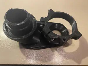 Adapter for 38 ID suction hose to lowrider-cnc-v4 dust-shoe