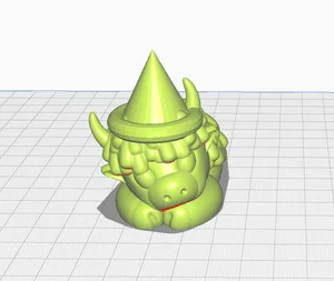Cow whit hat