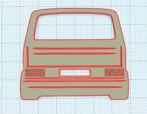 VW Volswagen T3 van keychain