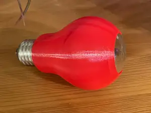 Lamp shade E27 pear - stínítko na žárovku E27 hruška
