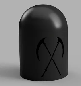 Protective cap for 50mm car towbar (halloween theme)