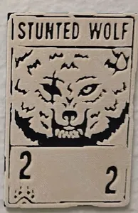 Inscryption Stunted Wolf Card Model