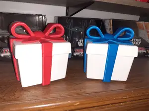 Present Gift Box with Balloon