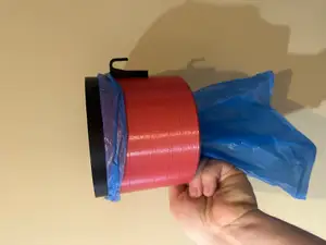Dog poop trash holder