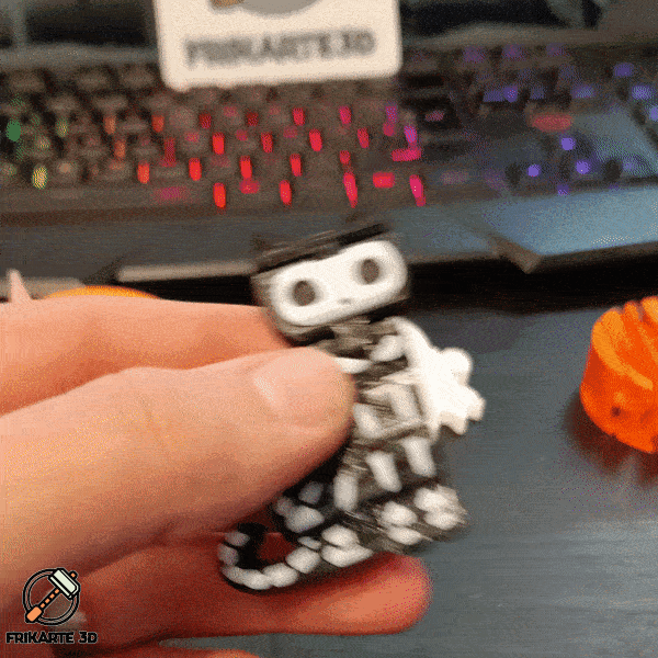 Halloween Flexi Skeleton Cat