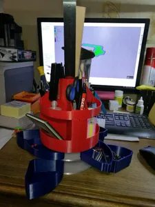 A stand for stationery.