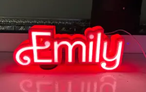 Emily Name Retro Doll Sign