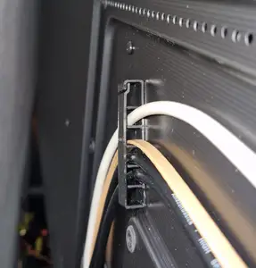 Very simple flat cable management, organizer for tv