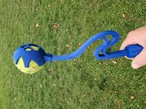 Dog ball launcher, handle and arm with replacement head