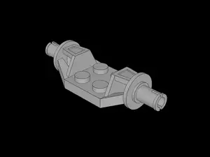 Lego Compatible (47720.dat) Plate 2 x 2 with Wishbone Suspension Arms and Pins