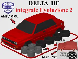 Lancia Delta HF Integrale Evoluzione 2 Kit Card (1:24 scale)
