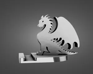 The phone stand in the form of a dragon