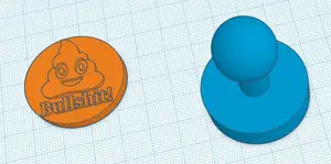 Poop Emoji Bullshit Stamp