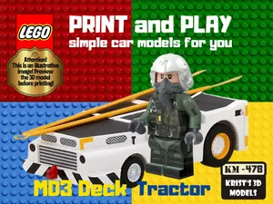 LEGO MD3 Flight Deck Tractor