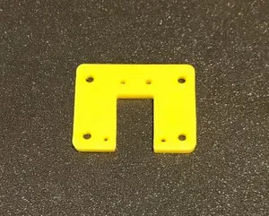 Mounting plate for small servoless electric retract