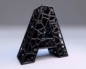 Voronoi Alphabet Letters, Numbers and Symbols