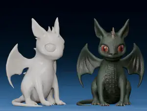 Cute Baby Dragon with Wings