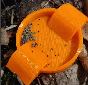 Isopod feeding dish tray