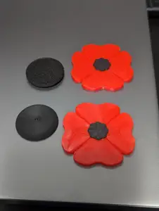 Magnetic Remembrance Poppy