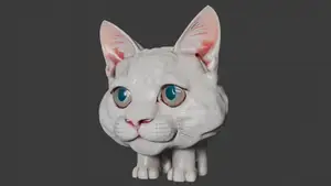 Funny Cat With Short Spine