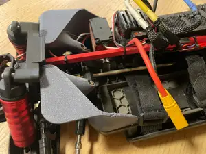 MJX 10208 chassis dirt shield