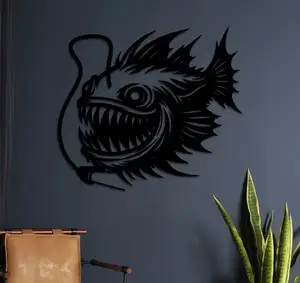 Deep Sea Anglerfish Wall Sculpture