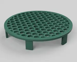 flower pot saucer against waterlogging with honeycomb pattern