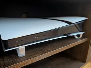 A minimalistic version Playstation 5 PRO horizontal stand