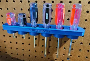 1in Screwdriver Pegboard Organizer