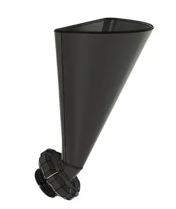 Screw-on motorcycle oil funnel - print in place