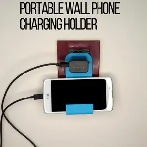 portable wall phone charging holder