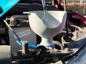 Windshield washer fluid funnel for VW / Audi / Skoda / Seat