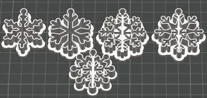 23 Winter design series of polymer clay cutters