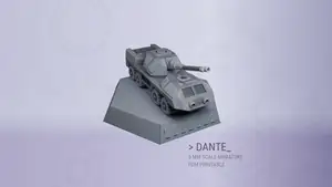 Dante for 6 mm Scale Wargames - FDM Printable Without Supports