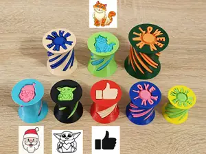 Pass through cylinders (set of six STL pairs)