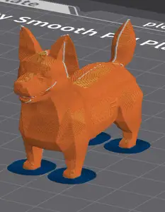 Corgi Dog Poligon