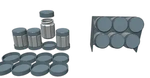 Spice Jar Spice Box Spice Organizer with spice rack easy printable without support