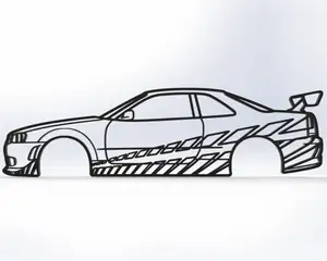 Brian's Nissan R34 GT-R Fast & Furious Wall Art
