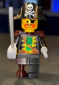 Captain Red Beard Brick MegaFigure (5:1 Scale)