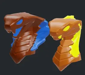 Lego Ninjago snake villain minifigure heads