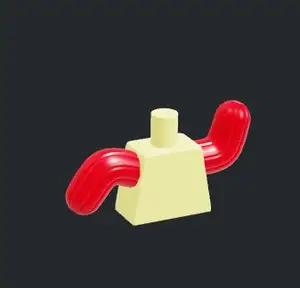 Lego inflatable tube man minifigure city torso