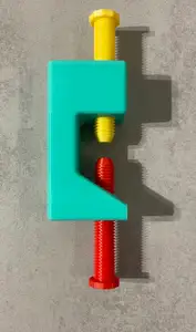 Toddler toy with two screws