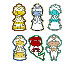 Disney Princesses Cinderella, Ariel, Elsa, Jasmine, Bella, Snow White