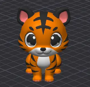Tigger The Tiger - 3D Animal Cartoon Creature Figure (Pre Painted) MMU/MMS/AMS